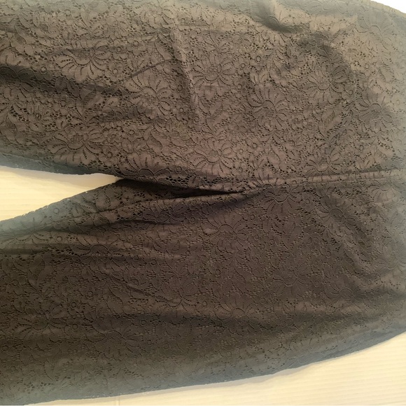 Macy's INC Black Lace Flare Leg pants - Picture 5 of 9